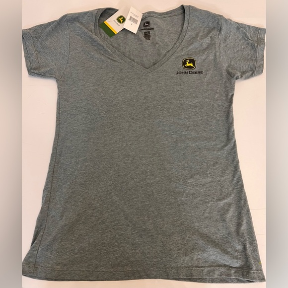 John Deere Tops - John Deere Build State Pride Arizona Gray V-Neck Tee women’s size large